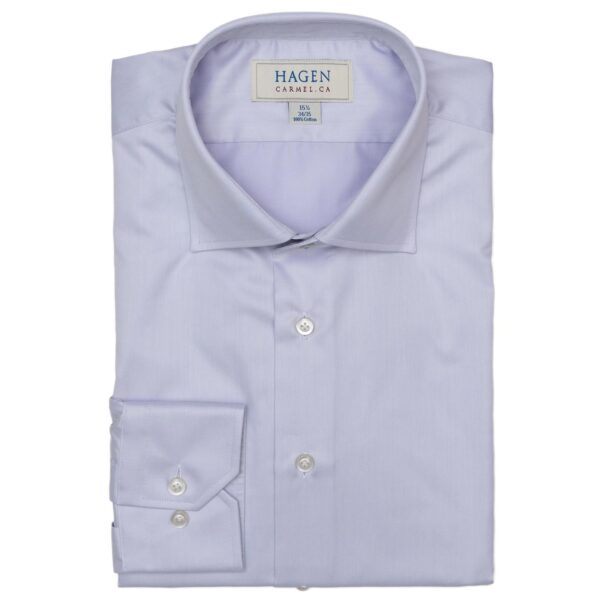 Hagen Dress Shirt in a Lilac Fine Twill